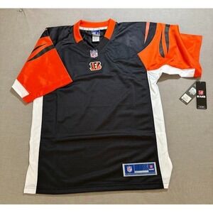 Cincinnati Bengals Pro Line NFL TEAM Jersey Mens Small Black Blank Short Sleeve.